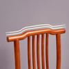 KWOKING Traditional Style Solid Wood Side Chair Matte Finish Slat Back Dining Chair for Home Modern Chinese Dining Chair Hotel Restaurant Backrest Seat Stool Rubber Wood Brown Set of 2 view 3