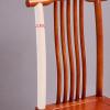 KWOKING Traditional Style Solid Wood Side Chair Matte Finish Slat Back Dining Chair for Home Modern Chinese Dining Chair Hotel Restaurant Backrest Seat Stool Rubber Wood Brown Set of 2 view 4