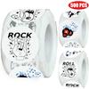 500PCS Rock and Roll Stickers Party Favors Music 80s 90s Stickers Party Supplies Decorations Musician Guitar Rap Birthday view 2