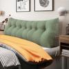 BNCKTRD Headboard Pillow Wedge King Size Large Bolster Pillow for Bed Triangle Reading Pillow Back Support Pillow for Sitting Up in Bed XXL Couch Daybed Bed Rest Backrest Cushion Linen Sage Green view 1
