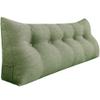 BNCKTRD Headboard Pillow Wedge King Size Large Bolster Pillow for Bed Triangle Reading Pillow Back Support Pillow for Sitting Up in Bed XXL Couch Daybed Bed Rest Backrest Cushion Linen Sage Green view 4