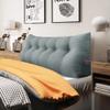 BNCKTRD Headboard Pillow Wedge Queen Size Large Bolster Pillow for Daybed Triangle Reading Pillow Back Support Pillow for Sitting Up in Bed XXL Couch Rest Backrest Cushion Linen Gray view 1