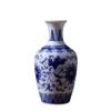 AMITVA Chinese Ceramic vase White Large Chinese vase Porcelain Flower vase Chinese Antique Ceramic vases Traditional Decorative Vase-E high 14 cm view 1