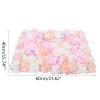 10 Pcs Flower Wall Mat,Silk Fabric Wall Decor,Artificial Rose Flower Wall Pink Flower Wall Decor for Decoration Wedding Party Backdrop Decoration view 4