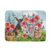 Spring Rabbit Dish Drying Mat - Easter Dish Drainer Mats Kitchen Table Countertops Protector Pad view 1