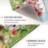 Spring Rabbit Dish Drying Mat - Easter Dish Drainer Mats Kitchen Table Countertops Protector Pad view 3
