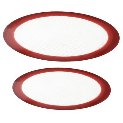 2pcs Non-stick Silicone Baking Mats Round Baking Liners Food-grade Silicone for Oven Easy to Clean Pizza Sheet mm mm