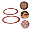 2pcs Non-stick Silicone Baking Mats Round Baking Liners Food-grade Silicone for Oven Easy to Clean Pizza Sheet mm mm view 4