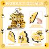 15 Pieces Summer Tiered Tray Decor Honey Bee Tier Farmhouse Mini Wood Wooden Sign Spring Decorative Trays Signs Rustic for Home Table Kitchen Office (Honey Style) view 3