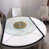 Lazy Susan Rotating Turntable Tempered Glass Round Serving Plate 360 Rotating Tray Kitchen Dining Table Swivel Serving Tray (Size : 70cm(27.5in)) view 4