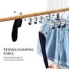 Cimlord 30 Pack Pants Hangers with Clips Skirt Hangers for Women Shorts Hangers Heavy Duty Metal Clothes Hanger for Closet Space Saving Non Slip Trousers Hanger Jeans Hanger for Men,Black,14 Inch view 4
