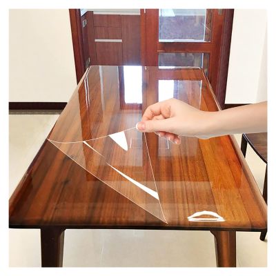 Furniture Clear Protective Film Sticker 245 225 205 185 165 145cm Long, Home Commercial Waterproof Transparent Table Cover Protector Mat, Writing Desktops/ Night Stand ( Size : 125x225cm/49.2x88.5in )
