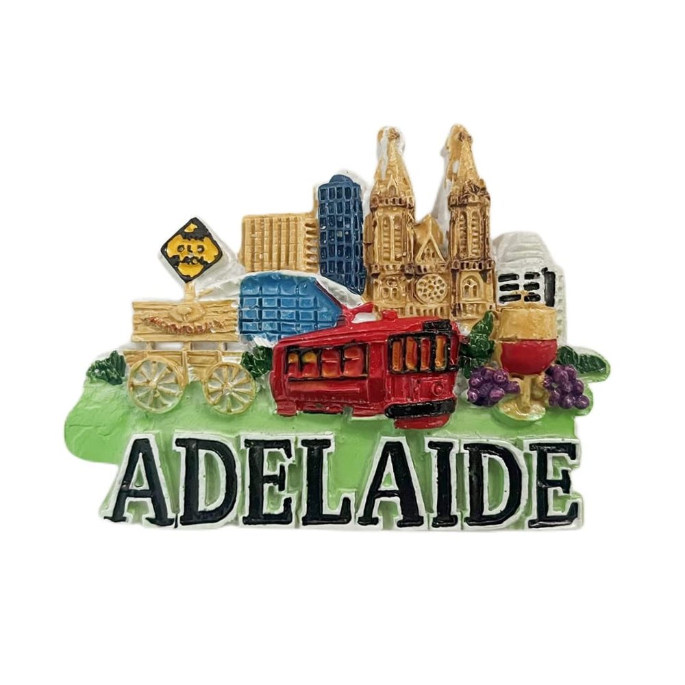 Adelaide Australia 3D Fridge Magnet Souvenir Gift,Resin Handmade Adelaide Australia Refrigerator Magnet Home & Kitchen Decoration Collection