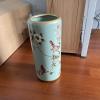 Cvohnb 19.5x44cm Vintage Ceramic Umbrella Stand Hand-appliqu Chinese Umbrella Holder Floor Standing Cane Holder Placed at Hotel Office Home Entrance view 3