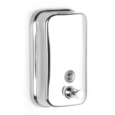 800ml Wall Mount Dispenser Stainless Steel Commercial Dispenser Refillable Liquid Dispenser for Home Bathroom Kitchen