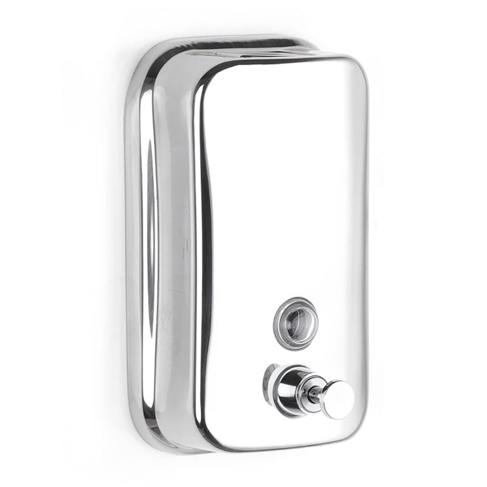 800ml Wall Mount Dispenser Stainless Steel Commercial Dispenser Refillable Liquid Dispenser for Home Bathroom Kitchen
