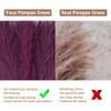 Acfruits Dark Purple Pampas Grass Small, 30 Pcs 17" Faux Pampas Grass Short Decor, Pompas Grass Flower Arrangement and Vase Filler for Boho Home Wedding Decoration view 4