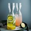 DCQRY Bedside Water Carafe Set with Tumbler Glass, 20oz/590ML Clear Glass Juice Water Pitcher, Nightstand Glass Carafe with Cup, Glass Mouthwash Bottle for Bathroom Bedroom view 3
