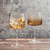 Anton Studio Designs Empire Handmade Gin Glasses for Wine, Cocktails, or Water - 23.5 oz - Amber - Set of 2 Elegant Cocktail Glasses view 2