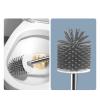 Fafeicy Long Handle Toilet Brush, Soft 2 in 1 Ergonomic Handle Plastic Toilet Bowl Scrubber Without Drilling Quick Drying for view 3