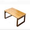 ZTHOME Simple Solid Wood Bay Window Table Japanese Tatami Coffee Table Small Rectangular Low Table Folding Sofa Tables for Bedroom(100x55x28.5cm, R) view 1