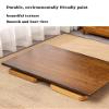 ZTHOME Simple Solid Wood Bay Window Table Japanese Tatami Coffee Table Small Rectangular Low Table Folding Sofa Tables for Bedroom(100x55x28.5cm, R) view 4