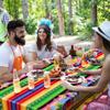 4 PCS Cinco De Mayo Tablecloth, 108"x54" Mexican Fiesta Tablecovers, Disposable Mexican Striped Table Covers, Plastic Party Table Cloth for Mexican Themed Party Supplies Carnival Taco Night Birthday view 4