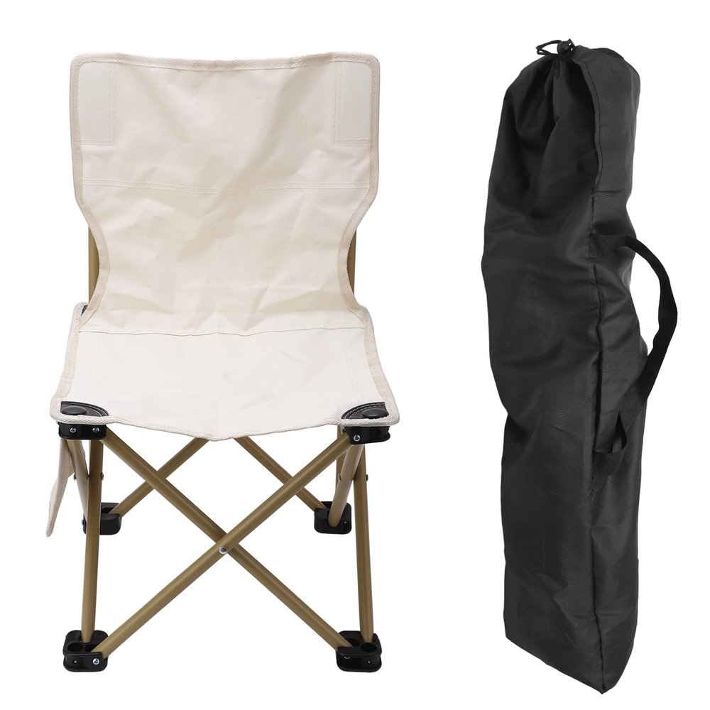 Oxford Cloth Folding Beach Camping Chair, Slipping Waterproof Portable Outdoor Chair for Fishing Camping Beach with Bag