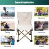 Oxford Cloth Folding Beach Camping Chair, Slipping Waterproof Portable Outdoor Chair for Fishing Camping Beach with Bag view 3