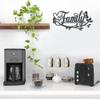 JILIP Metal Family Wall Art Decor, Where Life Begins Love Never Ends, Black Hanging Wall Silhouette Plaque, Outdoor Indoor Home Decor (Size : 19.7IN/50cm) view 1