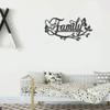 JILIP Metal Family Wall Art Decor, Where Life Begins Love Never Ends, Black Hanging Wall Silhouette Plaque, Outdoor Indoor Home Decor (Size : 19.7IN/50cm) view 4