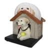 1 Pcs of Cute Golden Puppy Dog in Doghouse Coaster Set Holder and 4 Coasters view 3