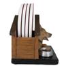 1 Pcs of Canine Service Dog in Doghouse Coaster Set Holder and 4 Coasters view 2