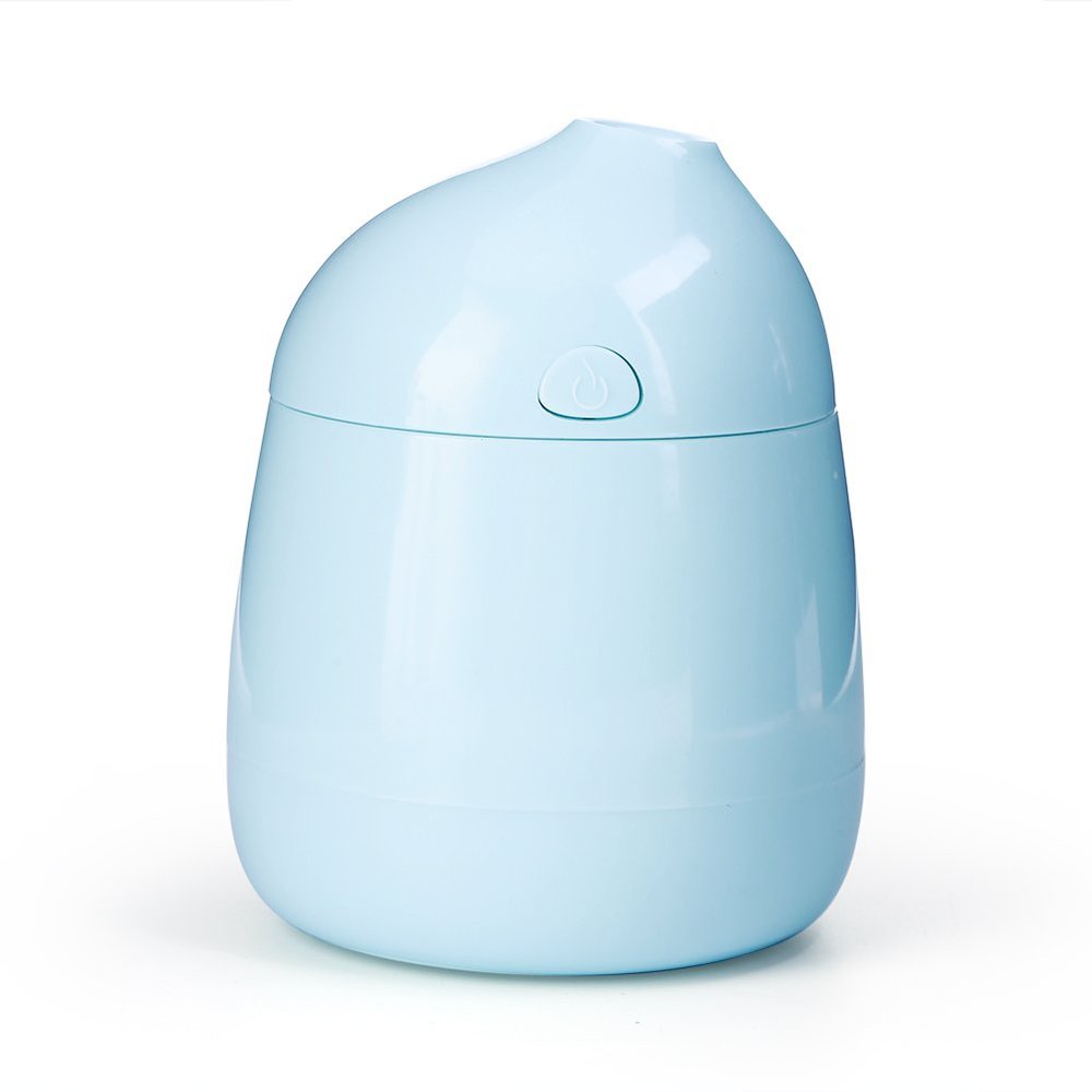 Mini USB Charged Air Humidifier, Portable Quiet Aroma Diffuser Purifier Atomizer Air Refresher Car Office for Bedroom(Blue)