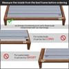 Greaton, 0.75-Inch Horizontal Wooden Bunkie Board/Bed Slats with Cover, Full, Grey view 4