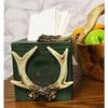 1 Pcs Of Wildlife Buck Elk Deer Trophy Antlers Tissue Box Cover Sculpture 6.25" H view 1