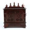 Aakrati Devyom Devyom Wooden Temple, Pooja Mandir for Home (24x12x30 Inches, Dm Red) view 1
