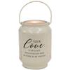 Elanze Designs Your Love is My Light Ivory 6.7 x 5 Metal Die Cut Lantern view 1