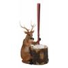 1 Pcs of Rustic Wildlife Animal Stinky Potion Toilet Brush & Tree Stump Base Holder view 1