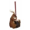 1 Pcs of Rustic Wildlife Animal Stinky Potion Toilet Brush & Tree Stump Base Holder view 2