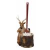 1 Pcs of Rustic Wildlife Animal Stinky Potion Toilet Brush & Tree Stump Base Holder view 3