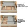 Greaton, 0.75-Inch Horizontal Wooden Bunkie Board/Bed Slats with Cover, Queen, Grey view 2
