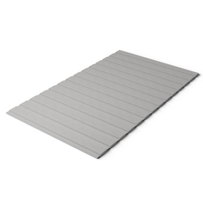 Greaton, 0.75-Inch Heavy Duty Horizontal Wooden Bunkie Board/Bed Slats with Cover, Full, Grey