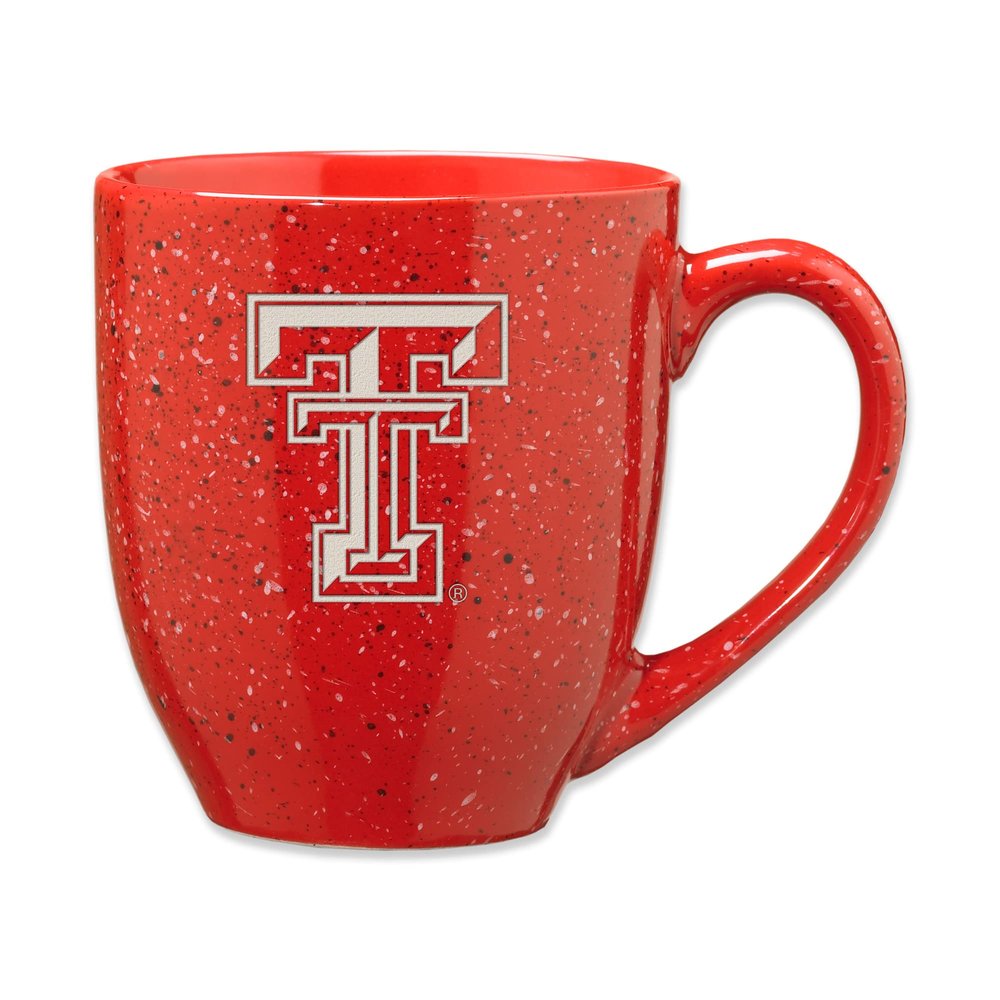 NCAA Rico Industries Texas Tech Red Raiders Primary 16 oz Team Color Laser Engraved Ceramic Coffee Mug