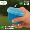 SWOOC Games  105 Extra/Replacement Gelatin Shot Cups & Lids for Giant Tower Party Game  Clear Plastic & Leak Proof - Perfect Size for Hidden Shot Blocks - Tipsy Topple Game for Adults - Block Games view 4