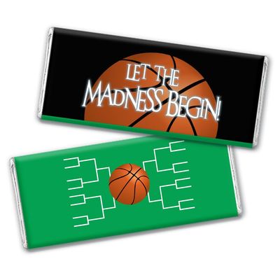12ct Basketball Party Candy Favors Chocolate Bars Let the Madness Begin (12 Pack) - Forest