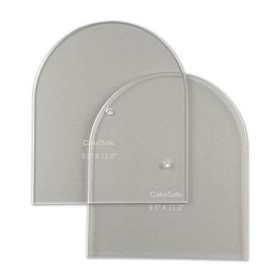 CAKESAFE - Large Arch Disk Set-Unique Shaped Acrylic Disks for Cake Decorating