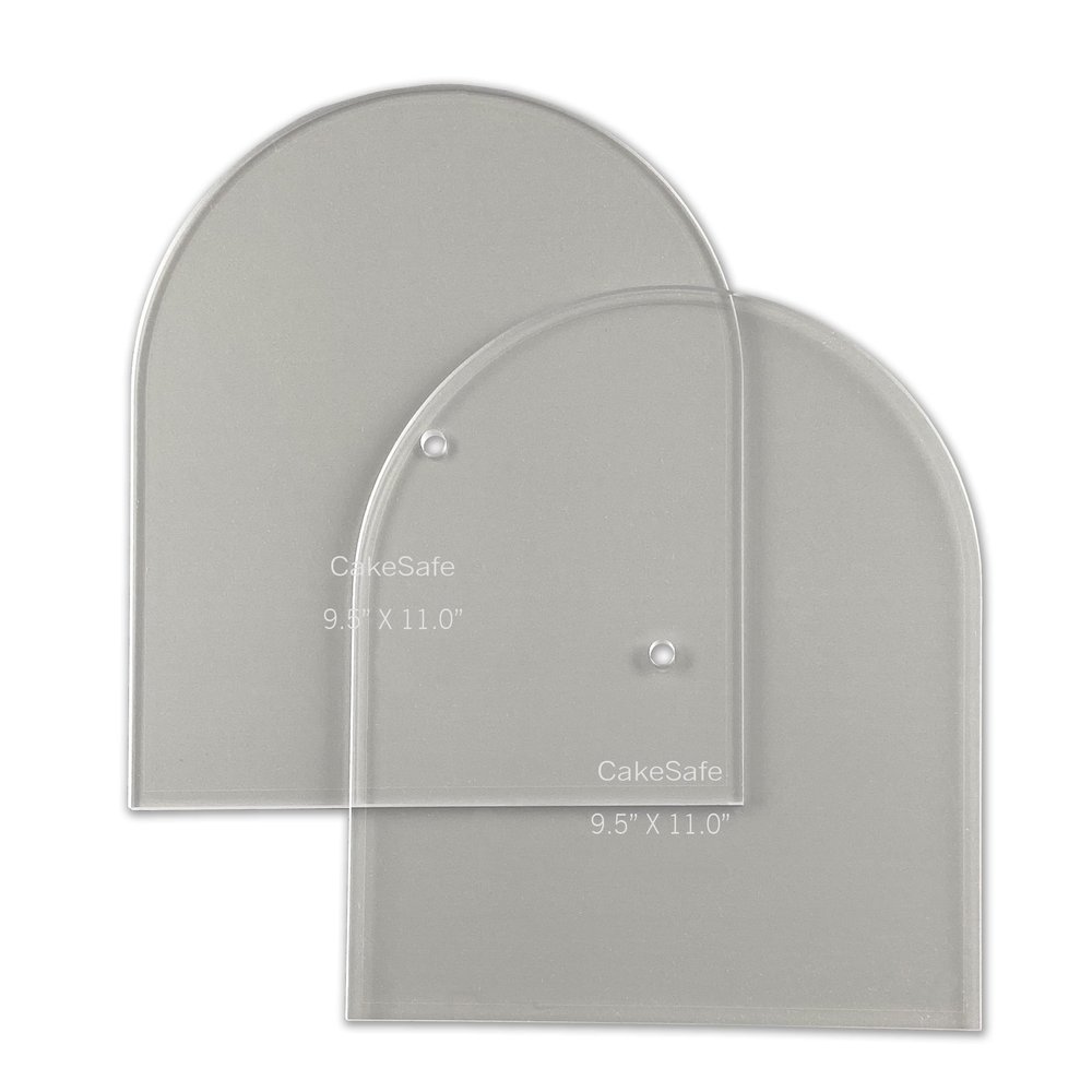 CAKESAFE - Large Arch Disk Set-Unique Shaped Acrylic Disks for Cake Decorating