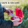 Evergreen X Seahorse 52 Medication Lock Box - Small, First Aid Kit, Childproof, Empty Lockable Medicine Box to Store Medications, Diabetic Supplies, Needles. NO SUPPLIES INCLUDED (Red + Traditional view 3