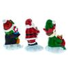 BestPysanky Set of 3 Christmas Stocking Holders Hangers  Santa, Penguin, and Elf Holiday Mantel Decorations view 3